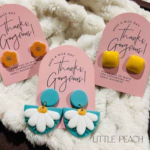 Boutique Spring Pierced Earrings TRIO BUNDLE NEW - Picture 1 of 1